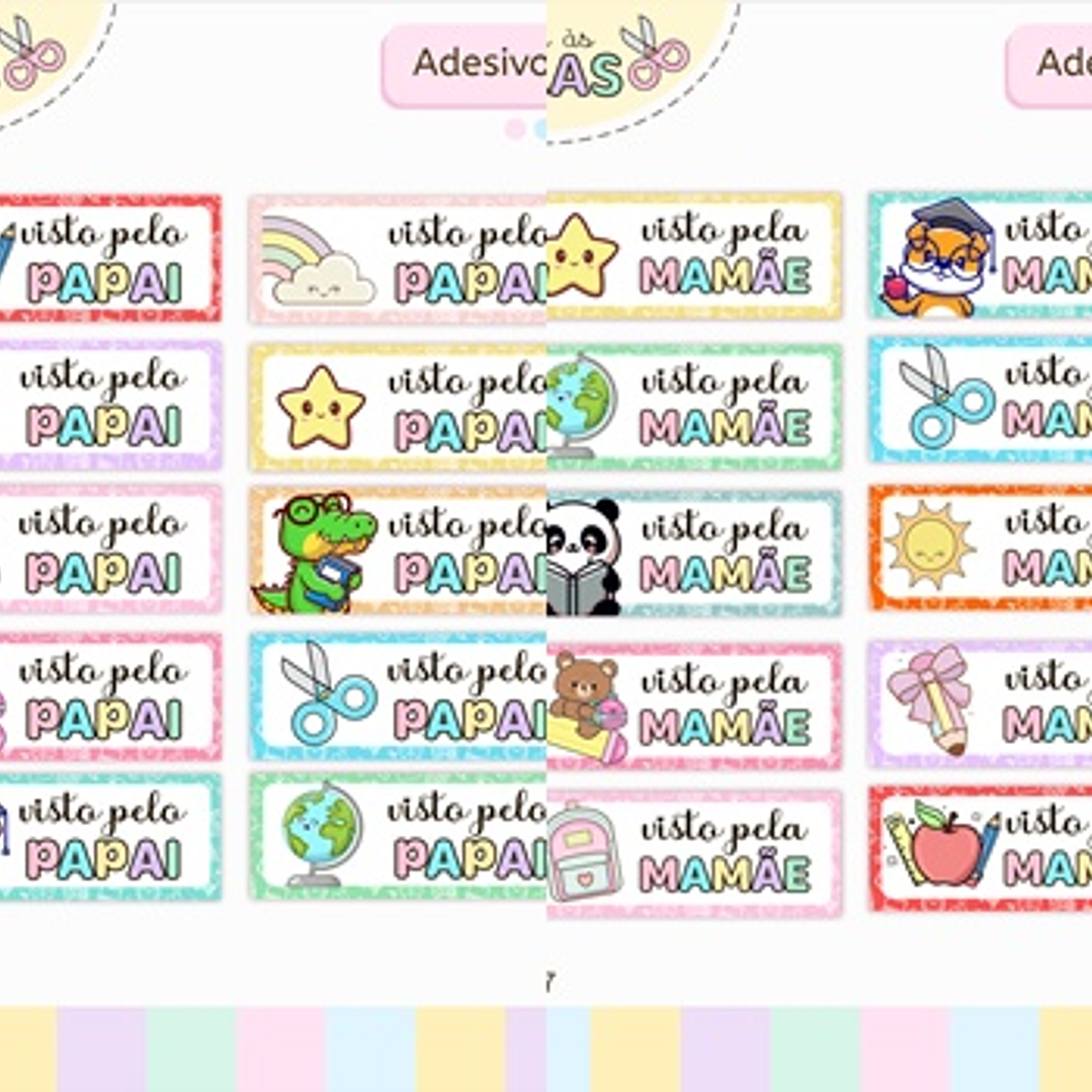 Arquivo Volta ás Áulas Etiquetas Visto Pela Mamãe 1