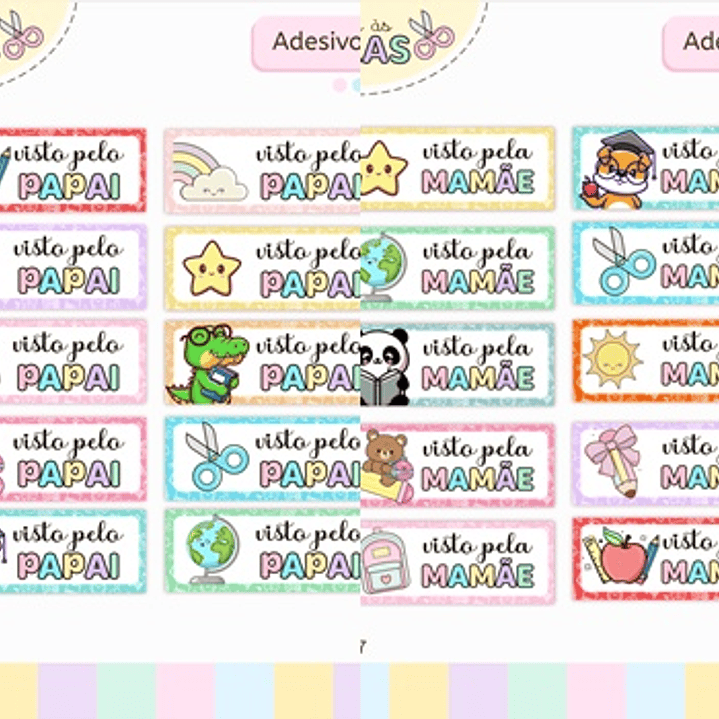 Arquivo Volta ás Áulas Etiquetas Visto Pela Mamãe 1