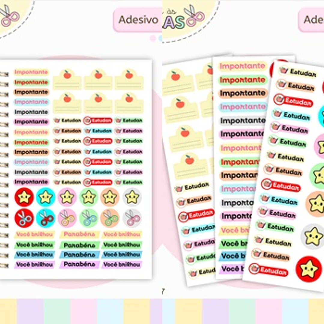 Arquivo Volta ás Áulas Adesivos Vistos 1