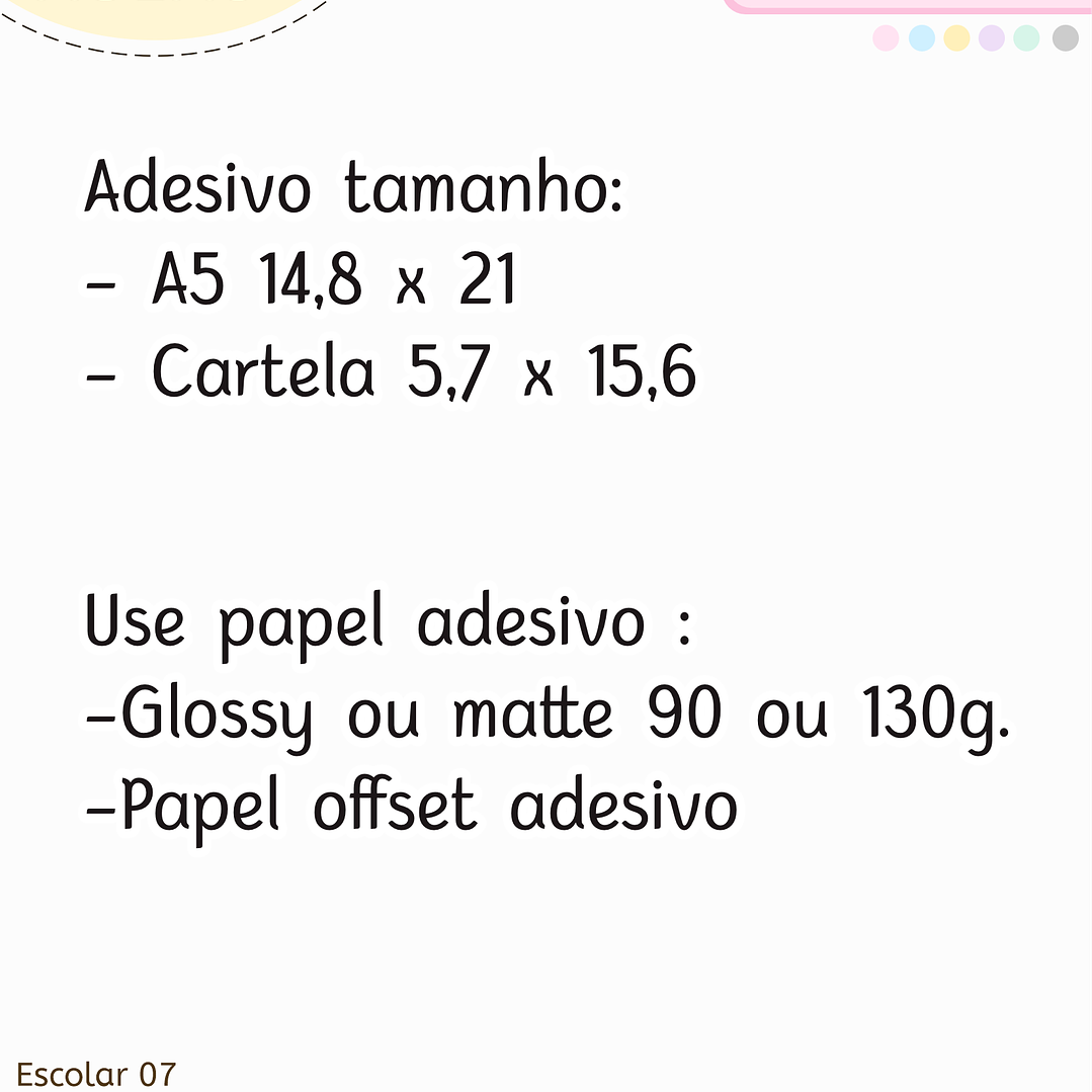 Arquivo Volta ás Áulas Adesivos Vistos 2