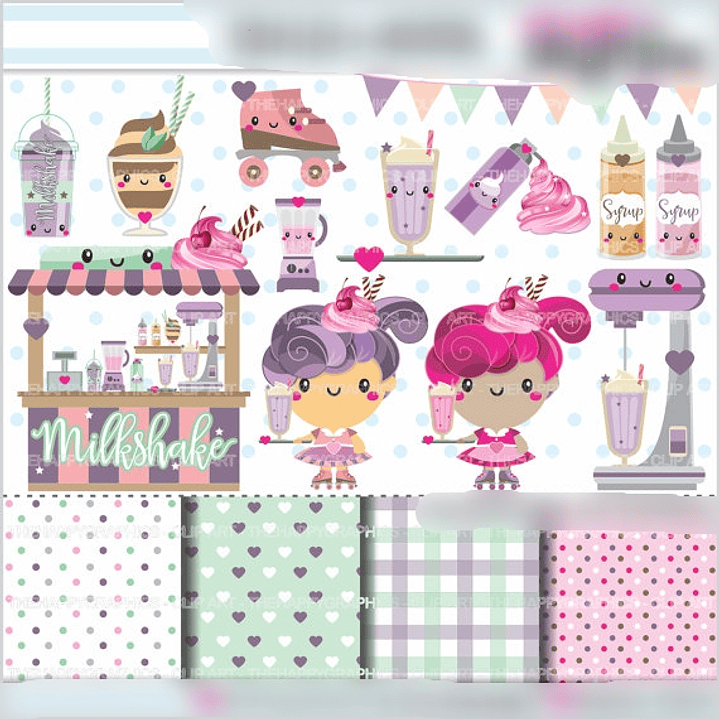 Kit Digital Carrinho De Milkshake 1