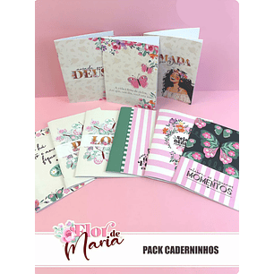 Arquivo Dia da Mulher Pack Caderninhos - Flor de Maria  