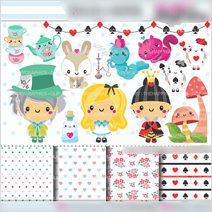 Kit Digital Alice no País das Maravilhas