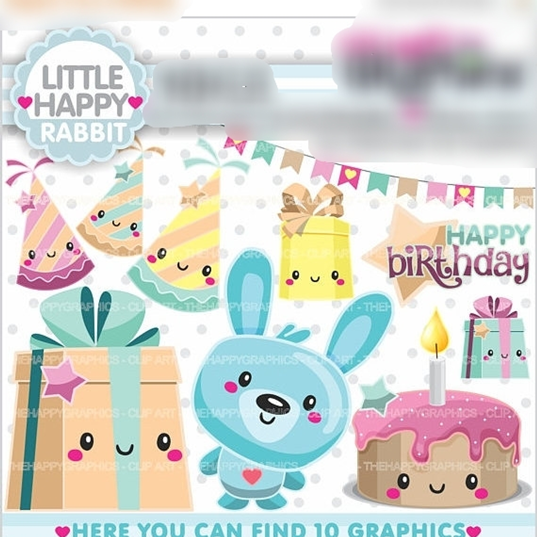 Kit Digital Aniversario Coelhinho  1