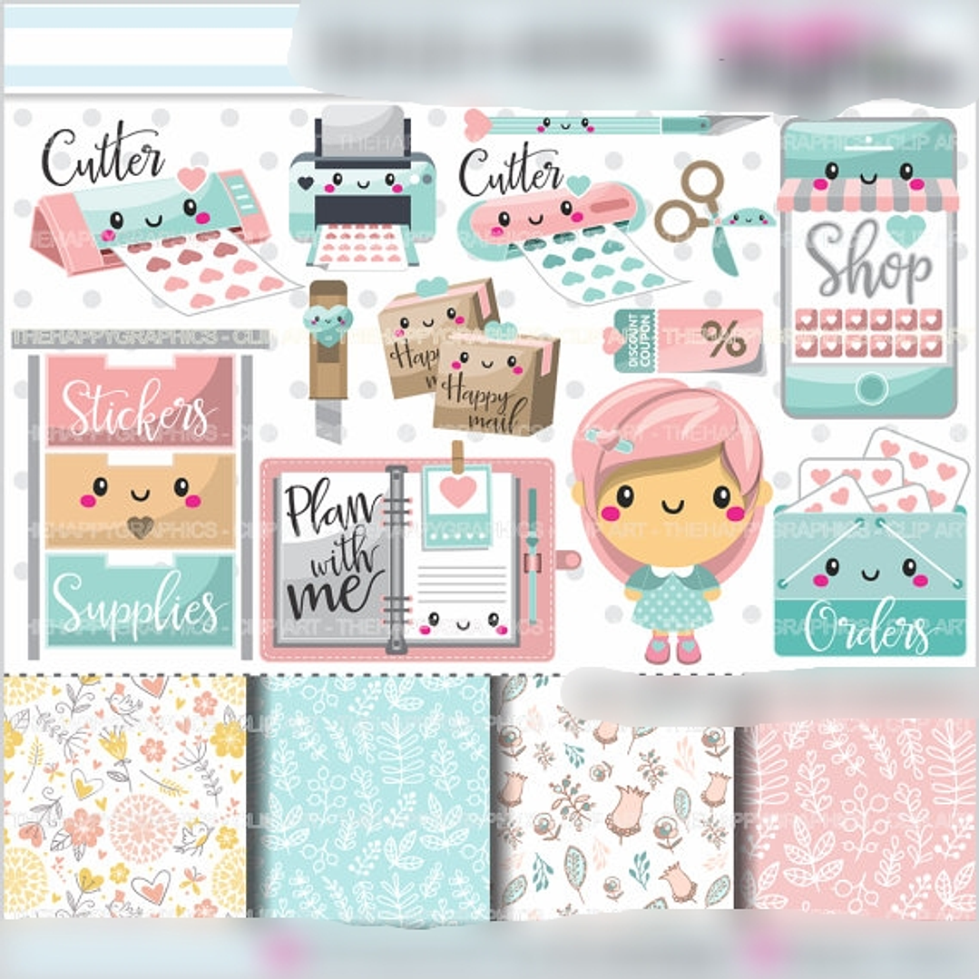 Kit Digital Planner Girl  1