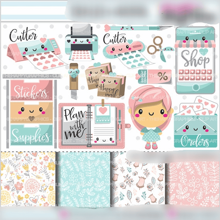 Kit Digital Planner Girl  1