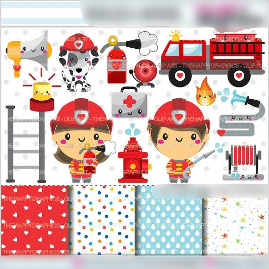 Kit Digital Pequenos Bombeiros  1