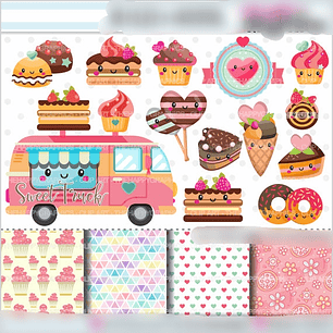 Kit Digital Carrinho de Sorvete  