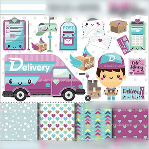 Kit Digital Carteiro Entrega 