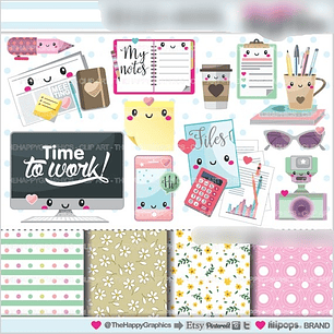 Kit Digital Acessorios Escritório 