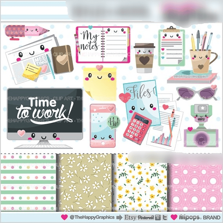 Kit Digital Acessorios Escritório  1