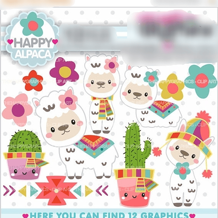 KIt Digital Alpaca no Jardim  1