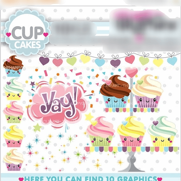 Kit Digital Cupcakes  1