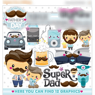 Kit Digital Dia Dos Pais 