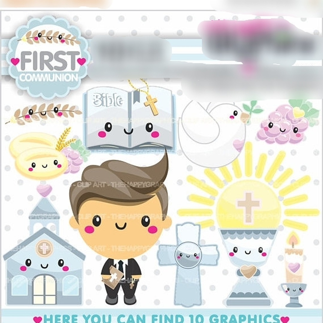 Kit Digital Primeira Comunhão Boy 1