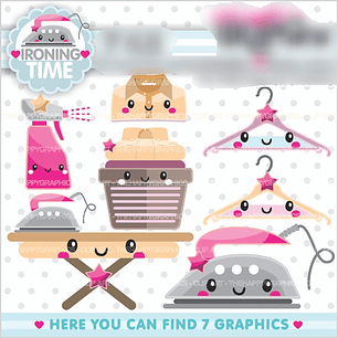 Kit Digital Ferro de Passar Roupas Fofinhos 