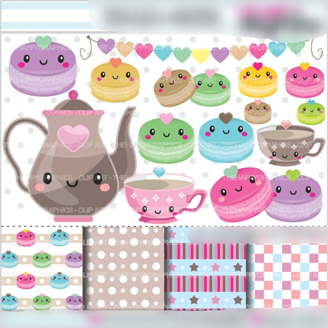 Kit Digital Café Macarons 1