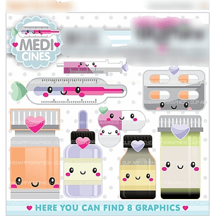 Kit Digital Medicamentos Fofinhos 