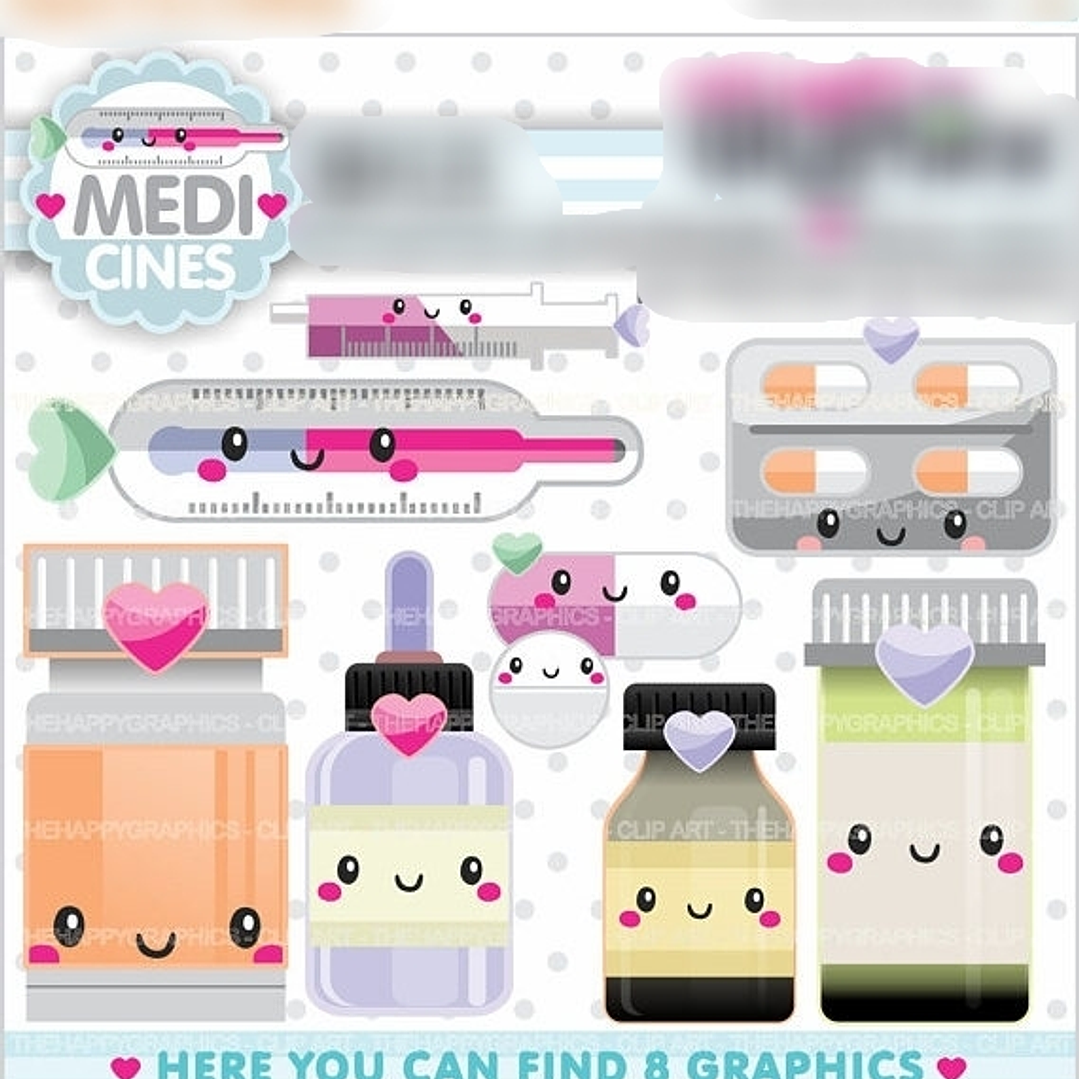 Kit Digital Medicamentos Fofinhos  1