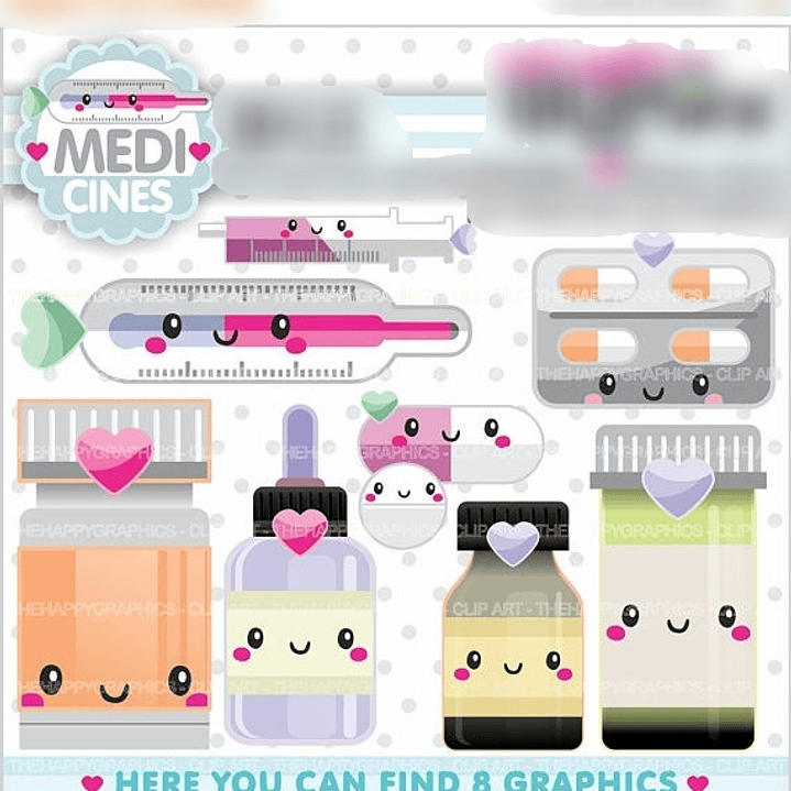 Kit Digital Medicamentos Fofinhos  1