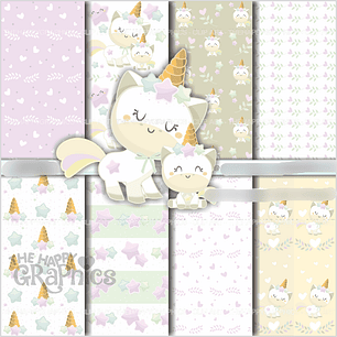 Kit Digital Unicornio Baby