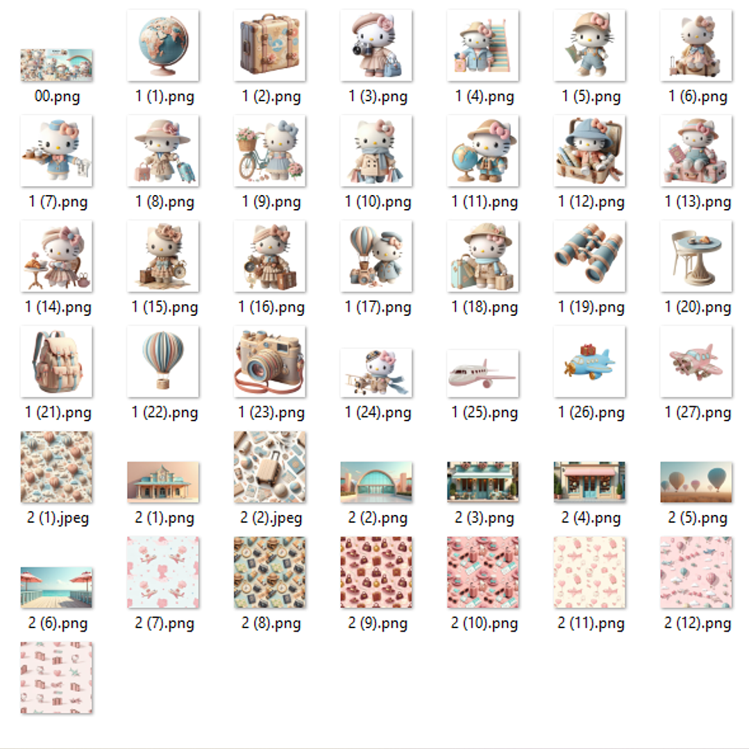 Kit Digital Hello Kitty  2