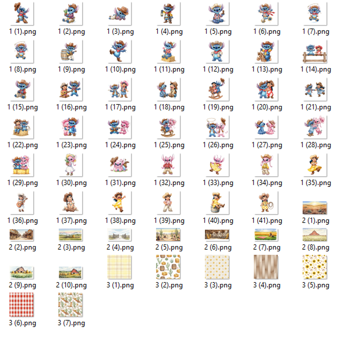 Kit Digital Lilo e Stitch e Angel Boiadeiros 2