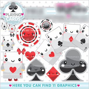 Kit Digital Jogo de Cartas Fofinhos 