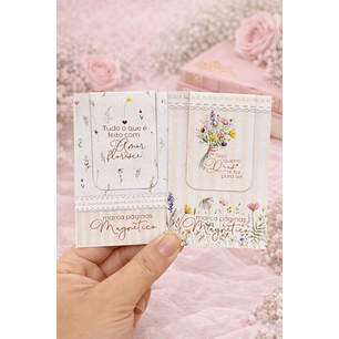 Arquivo Dia da Mulher Marca Páginas Magnético