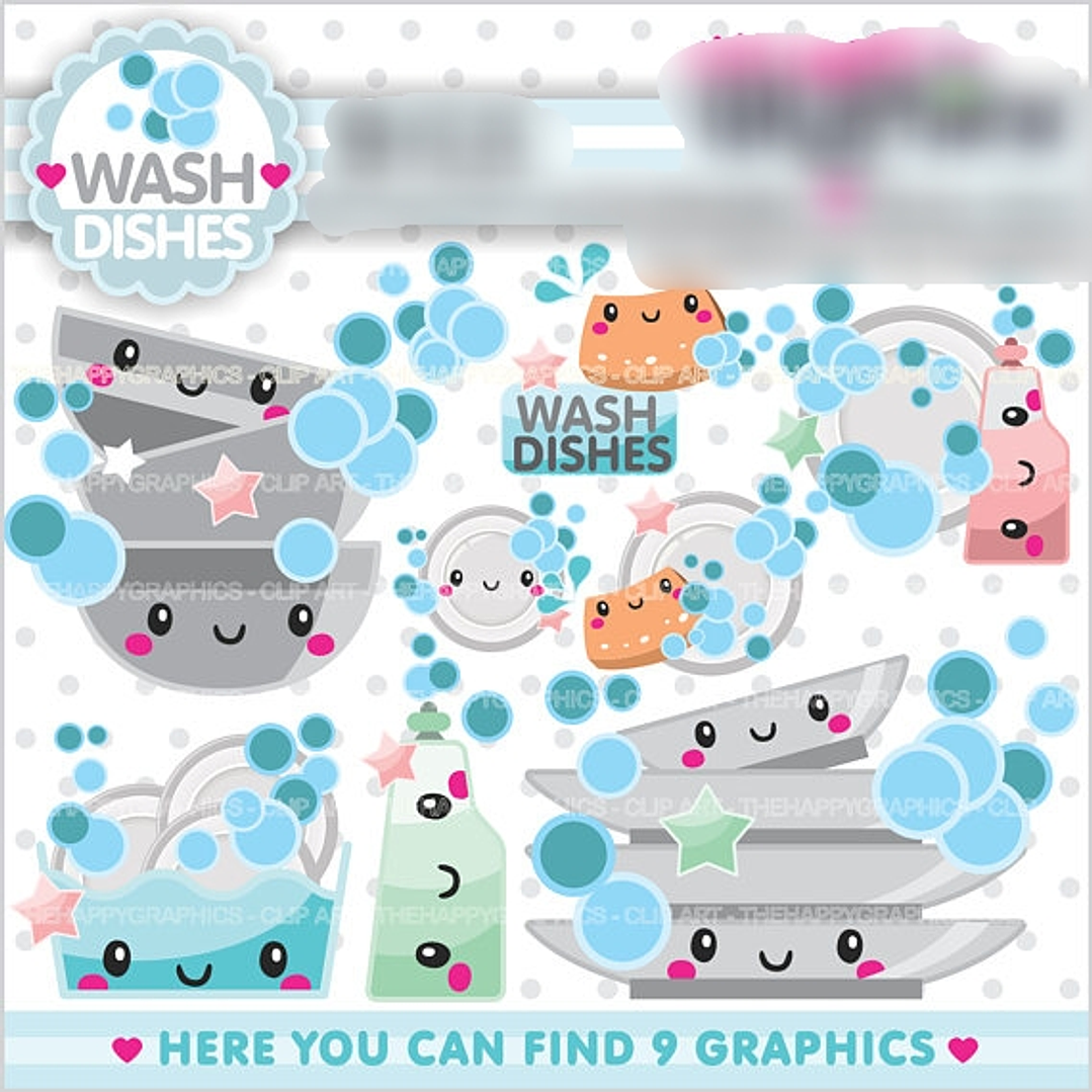 Kit Digital Lava Louça Fofinhos  1