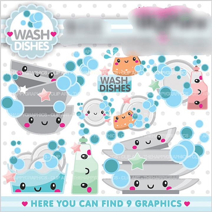 Kit Digital Lava Louça Fofinhos  1