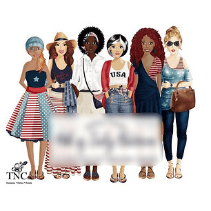 Kit Digital Meninas 4 de Julho 