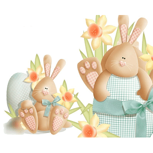 Kit Digital Coelhinhos Pascoa 