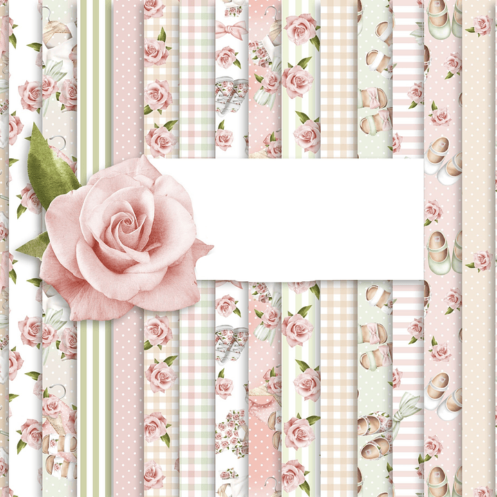 Kit Digital Papeis Floral  1