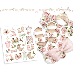 Kit Digital Acessórios Bebê Menina 