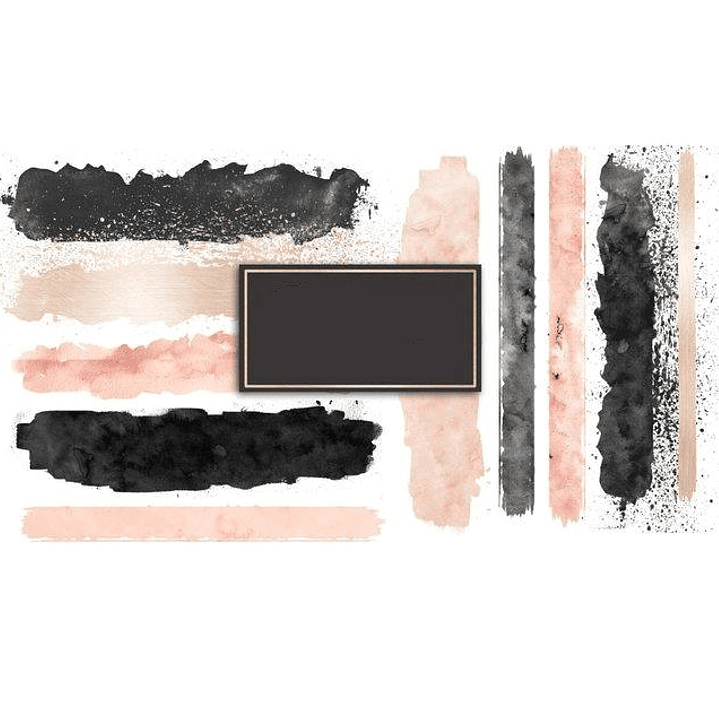 Kit Digital Rabiscos Quadro  1