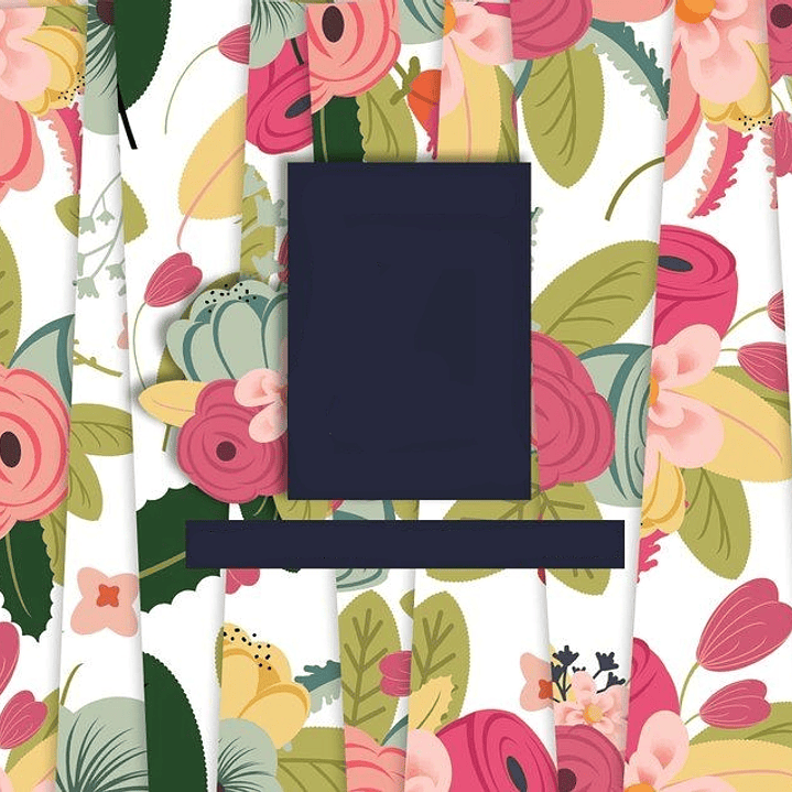 Kit Digital Papeis Rosas de Outono  1