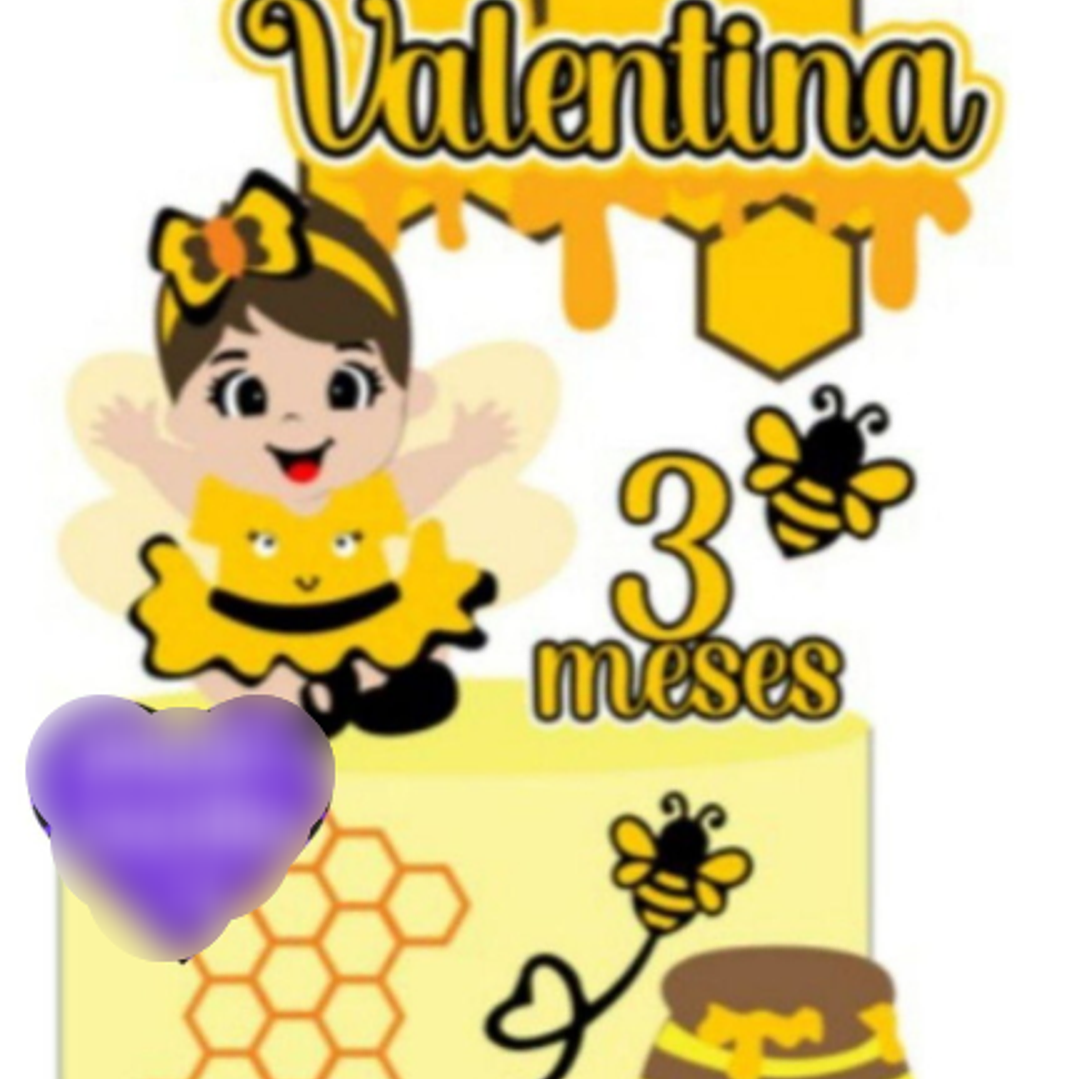 Arquivo Topo de Bolo Abelhinha  1