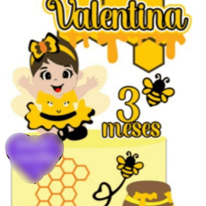 Arquivo Topo de Bolo Abelhinha  1