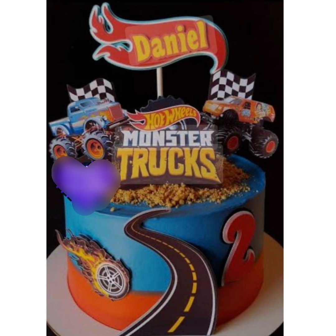 Arquivo Topo de Bolo Hot Weells Monster  1