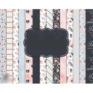 Kit Digital Papeis Sapatinhos de Balé 