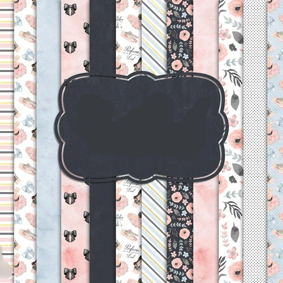 Kit Digital Papeis Sapatinhos de Balé  1