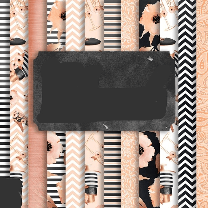 Kit Digital Papeis Flores  1