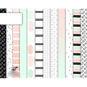Kit Digital Papeis Cores Pastel 