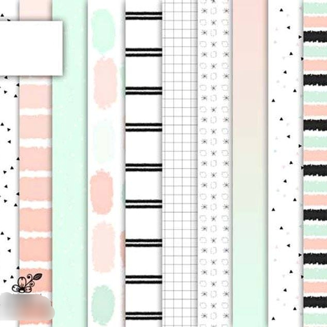 Kit Digital Papeis Cores Pastel  1