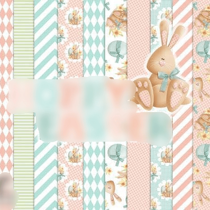 Kit Digital Papeis Coelhinho Da Pascoa  1