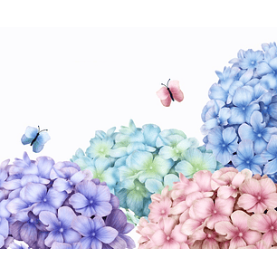 Kit Digital Flores Aquarela 