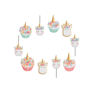 Kit Digital Cupcakes Unicórnio 
