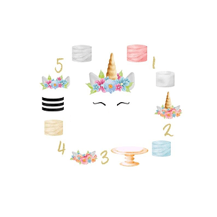 Kit Digital Bolo Unicornio