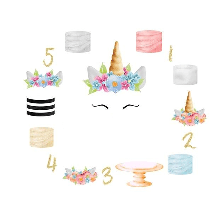 Kit Digital Bolo Unicornio 1